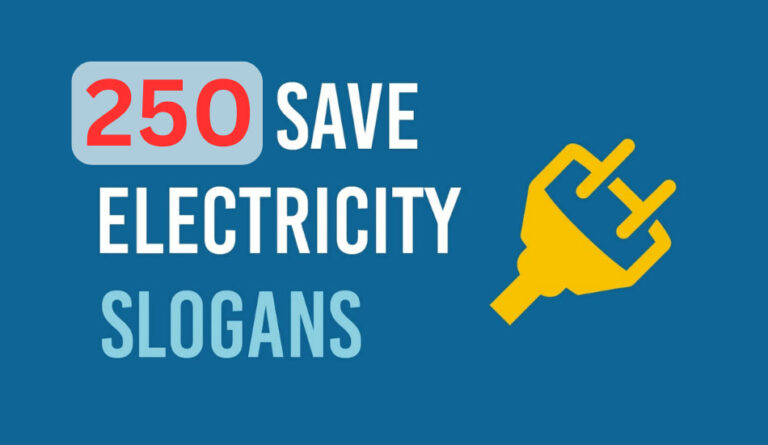 250 Save Electricity Slogans